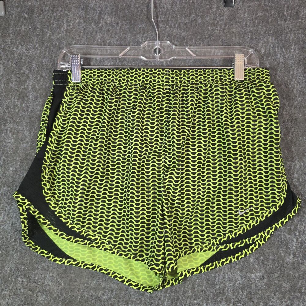 Nike Women’s Dri-FIT Tempo Running Shorts L Yellow Black 645548-702